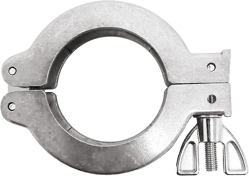 DEKADONS 2 Pcs KF-25 Flange Quick Clamp Hinge, ISO-KF Size NW-25 Flange Wing Nut KF Vacuum Hose Clamp Vacuum Fittings, Stainless Steel (KF25) - Image 1